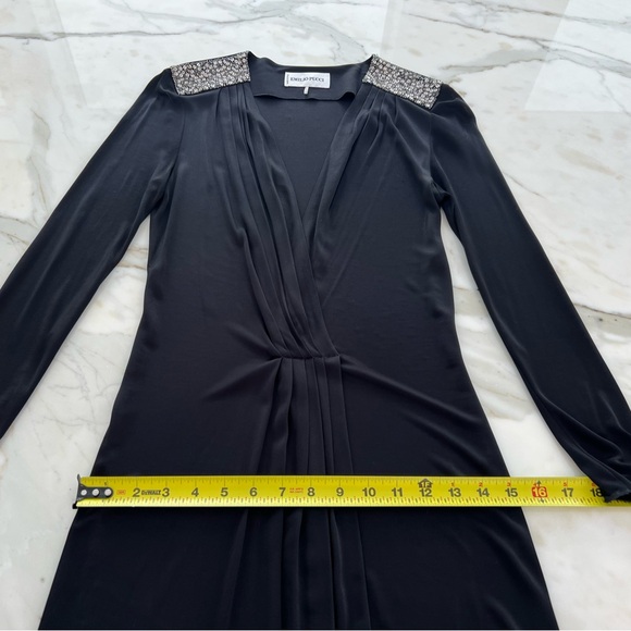 EMILIO PUCCI BLACK EMBELLISHED DRESS SIZE IT 40 / US 6 - Picture 10 of 16
